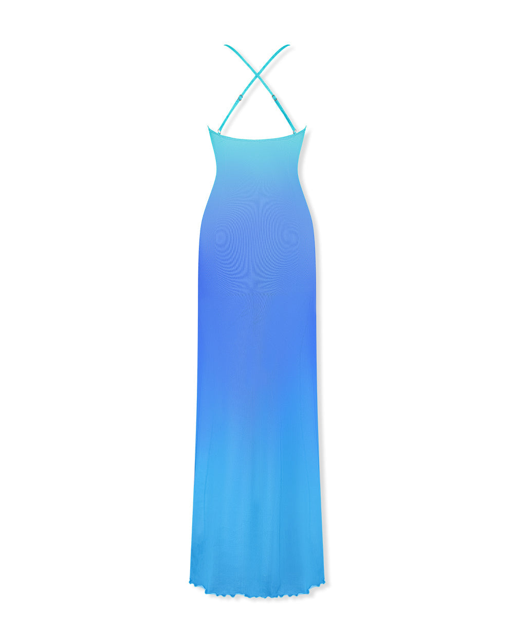 Andromeda Cut-out Maxi Dress (Blue-Gradient) - Dresses