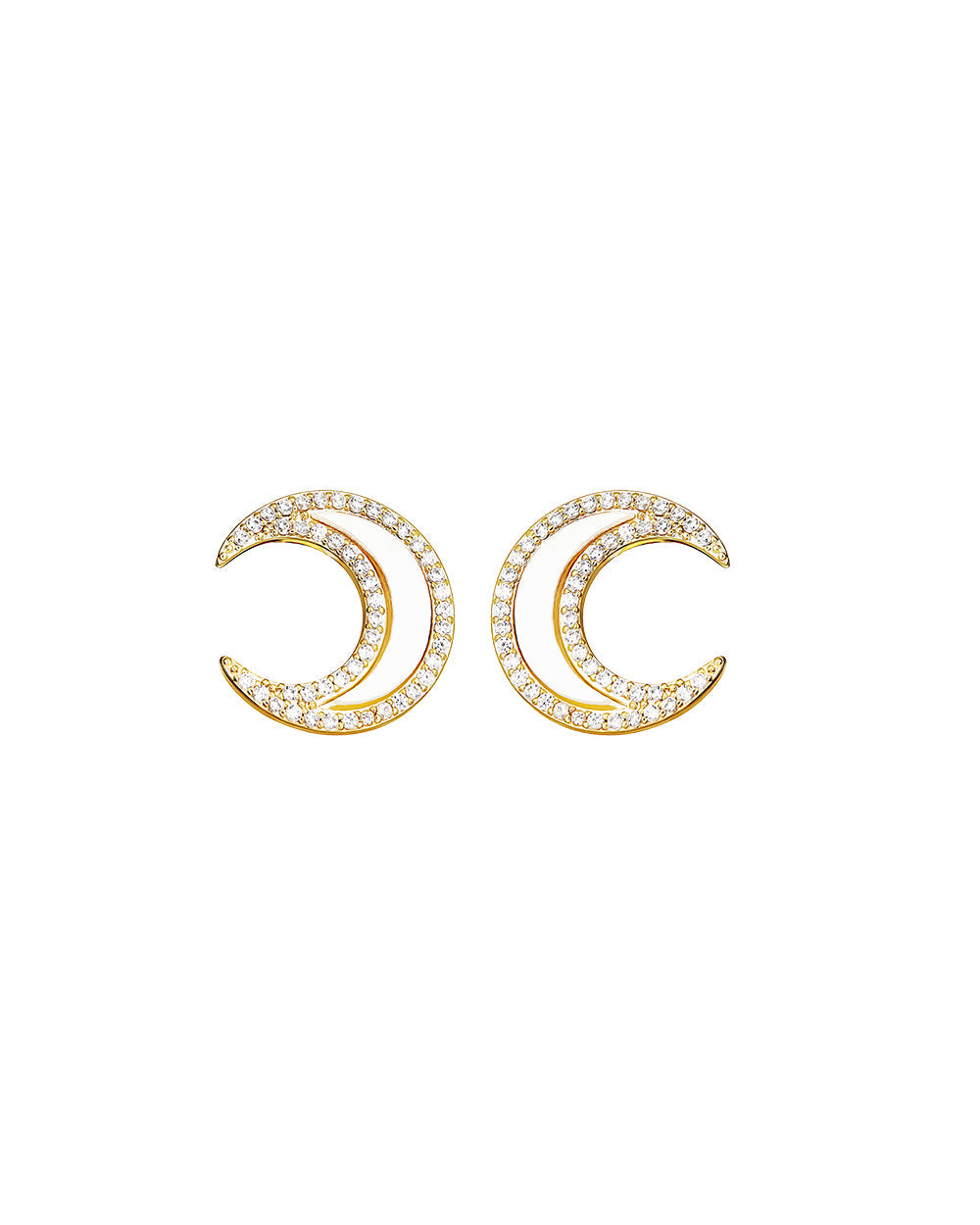 SNOW MOON STUDS - Earrings