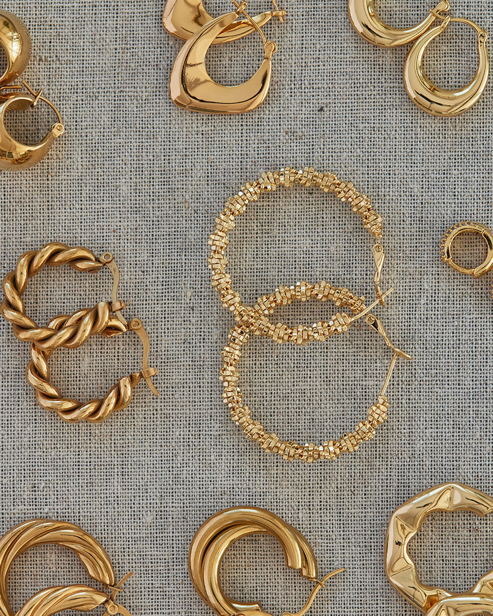 SIRIUS HOOPS (GOLD) - Earrings