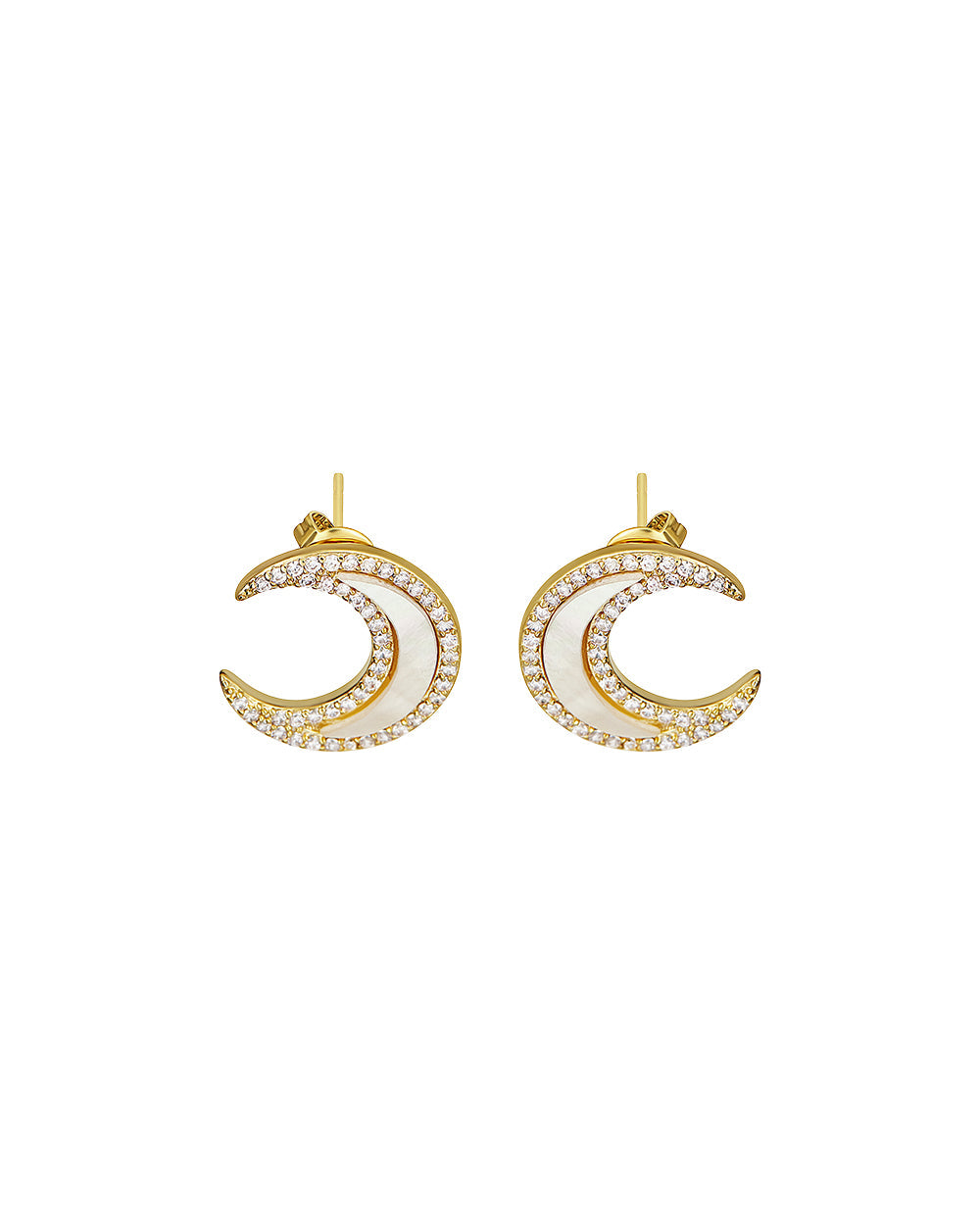 SNOW MOON STUDS - Earrings