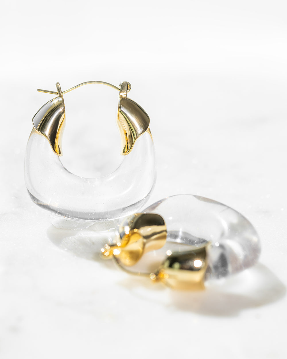 XION HOOPS - CLEAR - Earrings