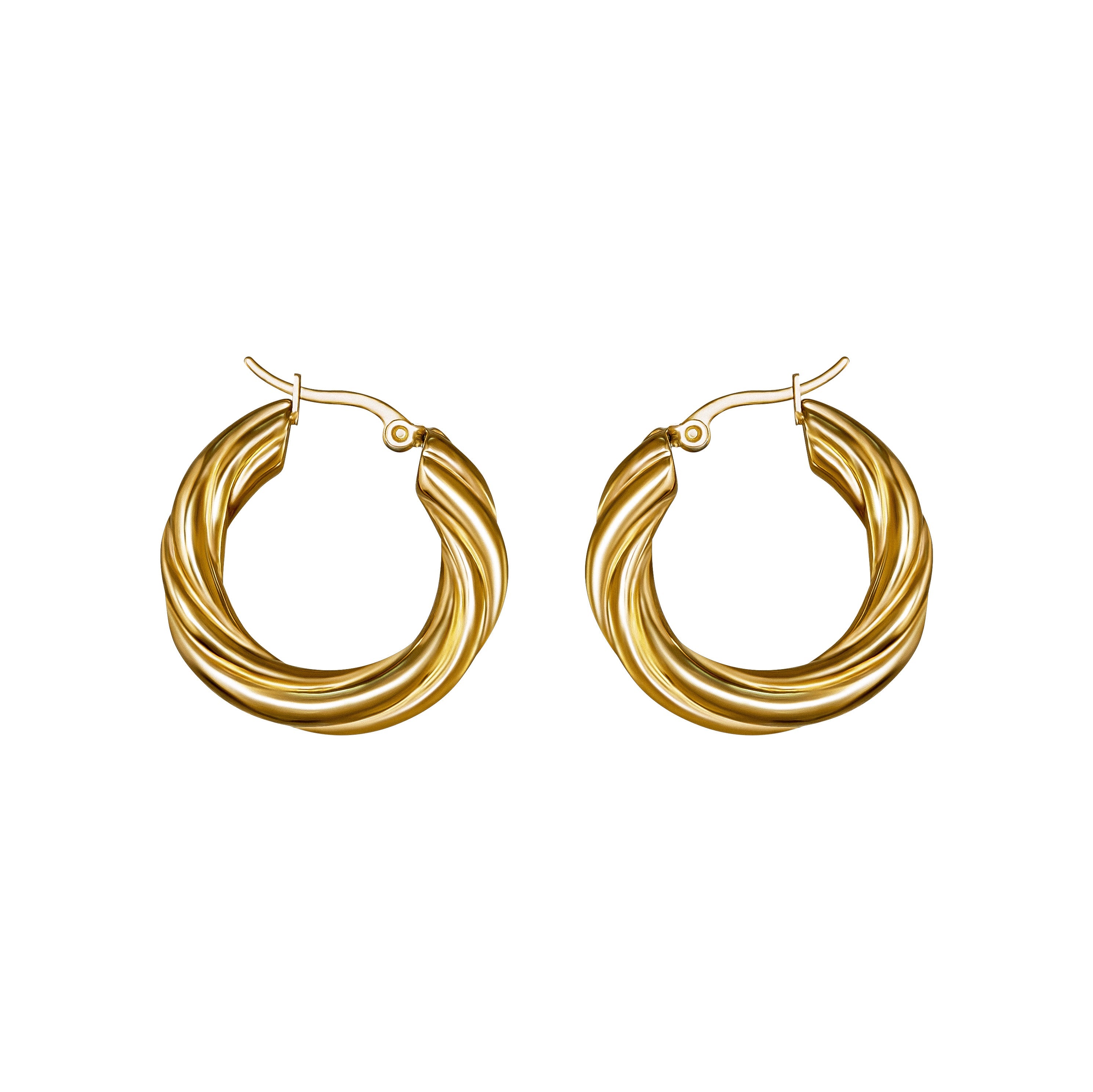 RHEA HOOPS (GOLD) - Earrings