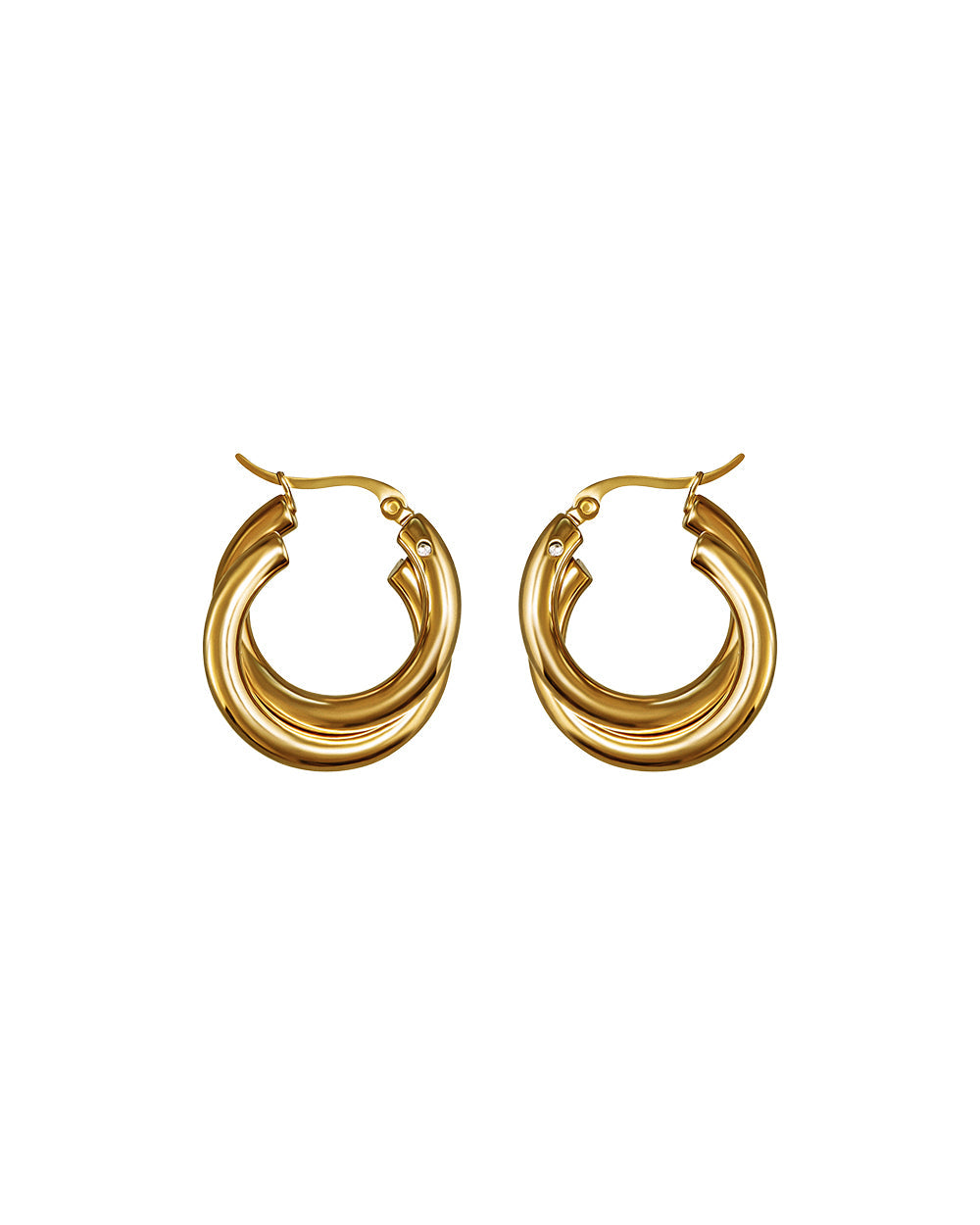 QUASAR HOOPS (GOLD) - Earrings