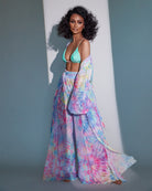 Infinity Front-Slit Pants (Tie-Dye)