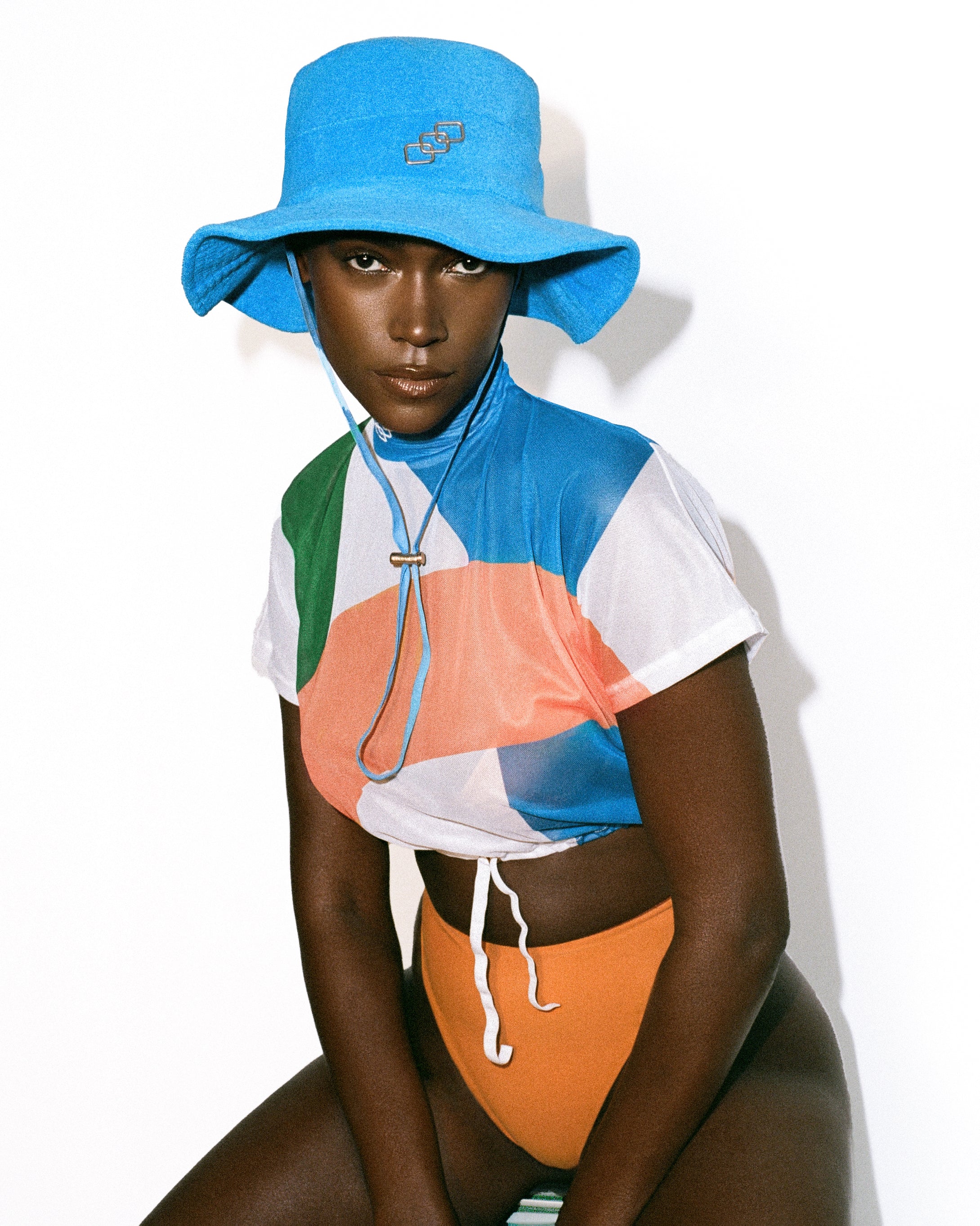 Kappa Bucket Hat - ONE SIZE / CERULEAN BLUE / Drawstring -