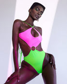 Saturn High-waisted Monokini (Reversible) - One Piece