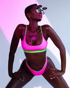 Venus Neon Bikini Top (Reversible)