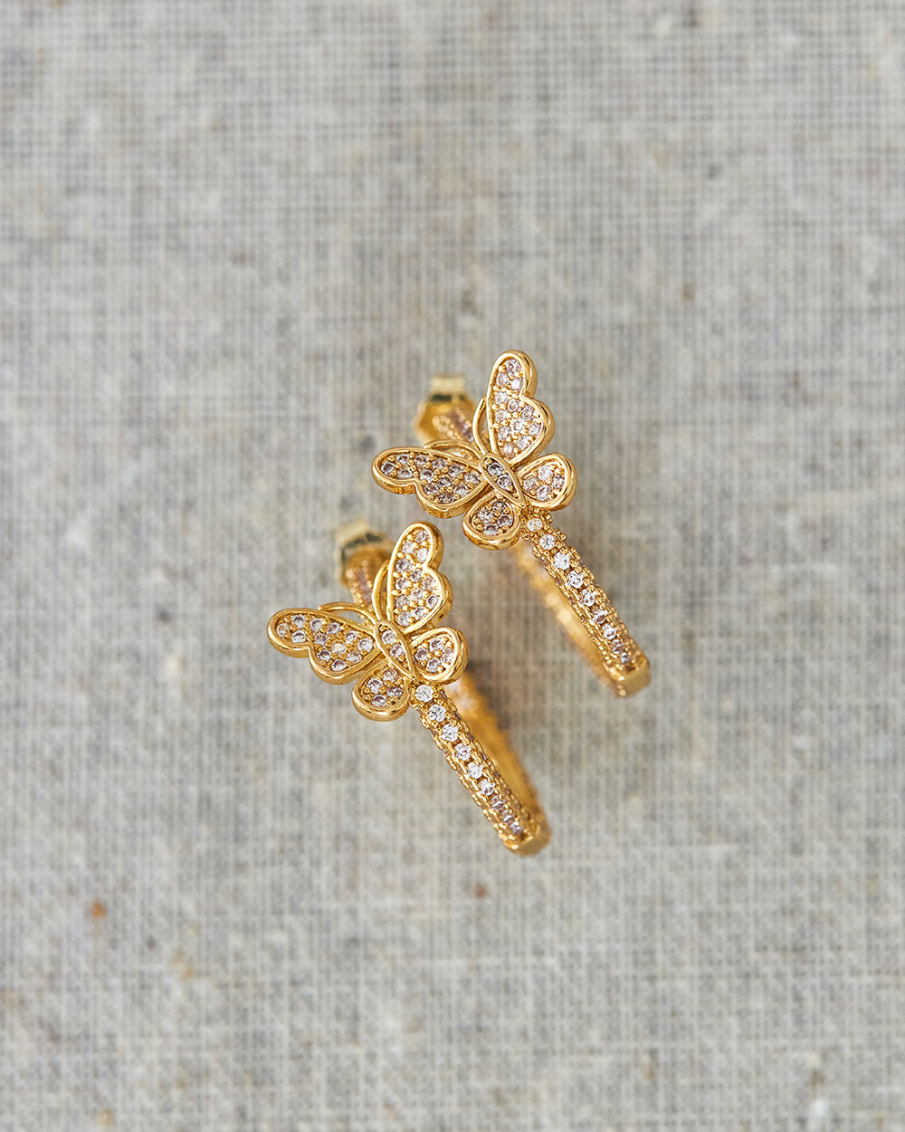 PAPILLON HOOPS (GOLD) - Earrings