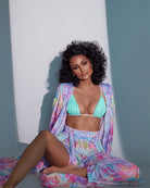 Infinity Front-Slit Pants (Tie-Dye)