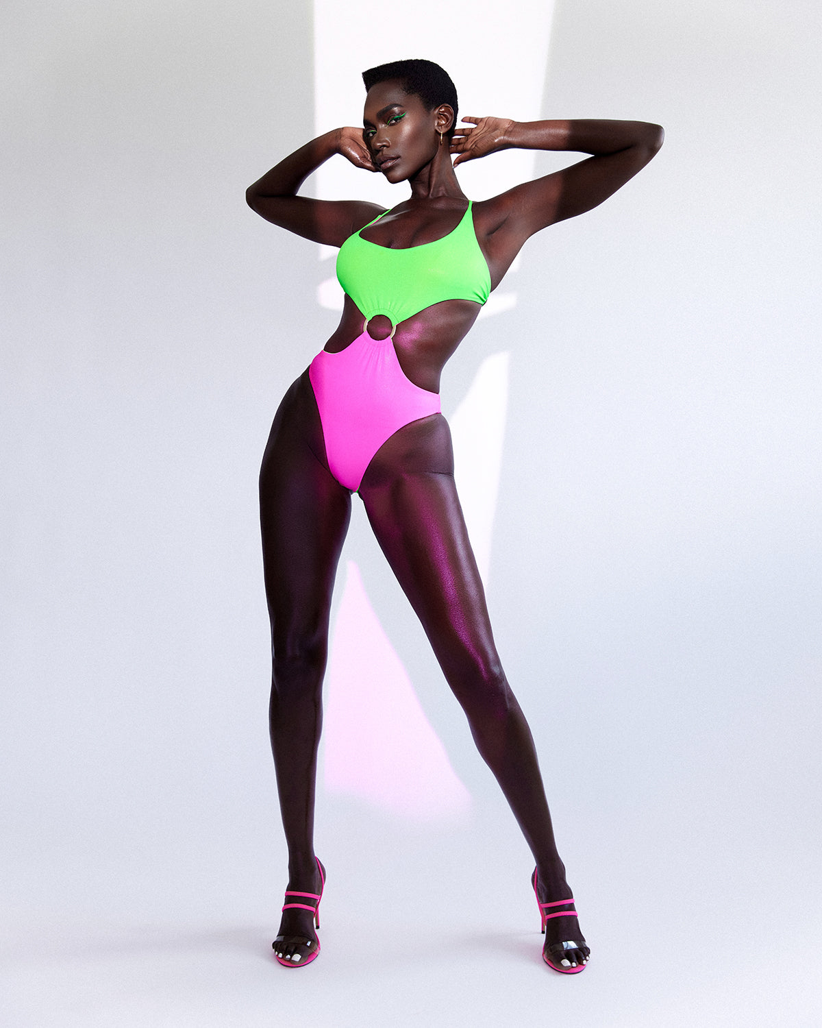 Saturn High-waisted Monokini (Reversible) - One Piece
