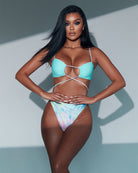 Nebula Bandeau Top Tie-Dye (Reversible) - Bikini