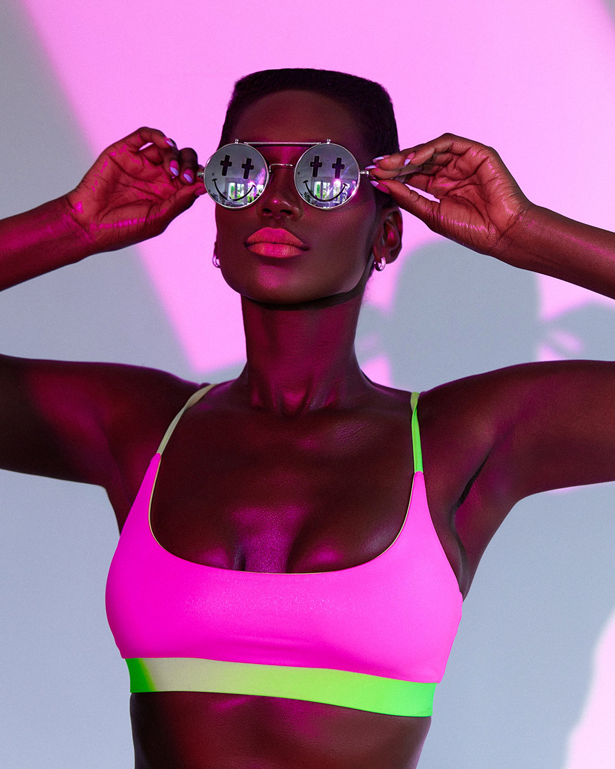 Venus Neon Bikini Top (Reversible)