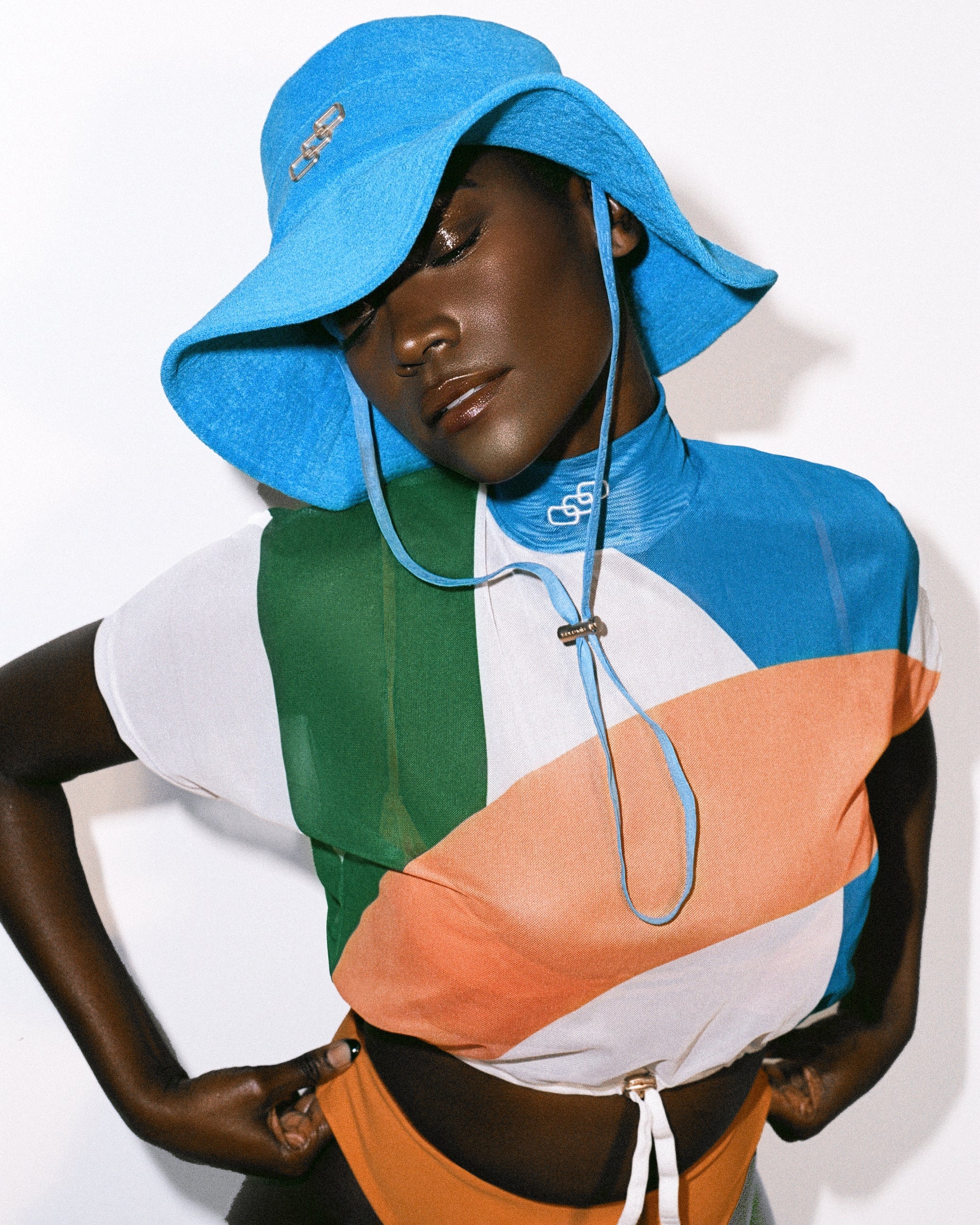 Kappa Bucket Hat - ONE SIZE / CERULEAN BLUE / Drawstring -