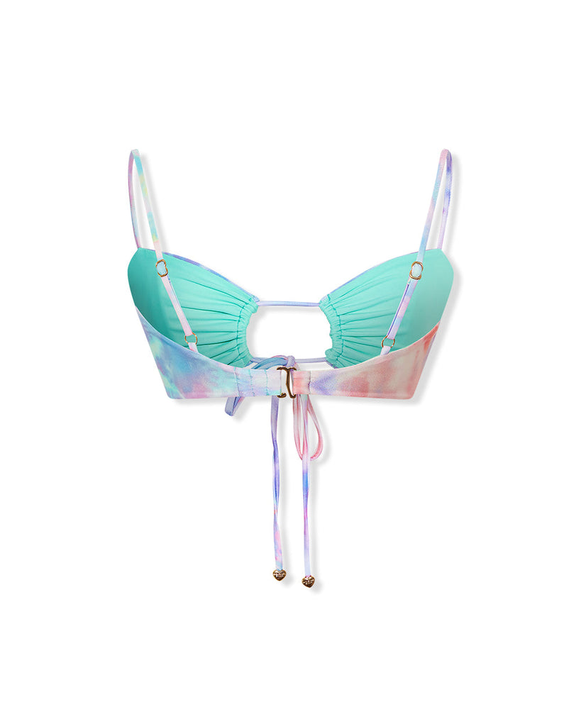 Nebula Bandeau Top Tie-Dye (Reversible) - Bikini