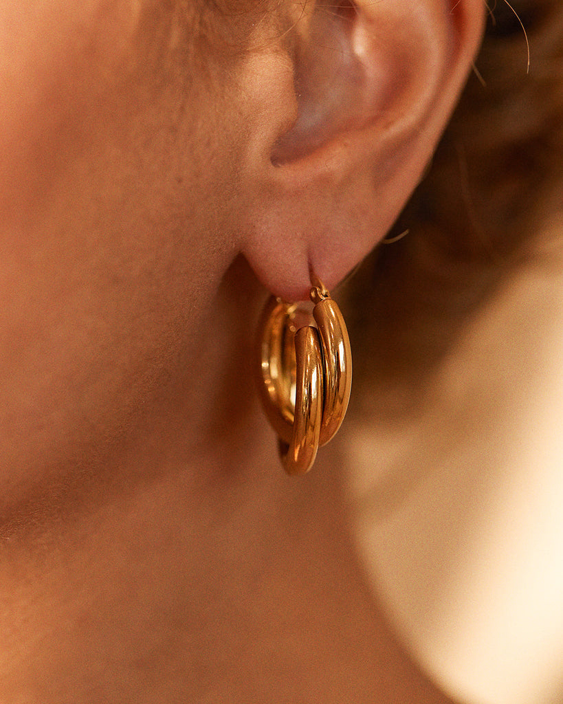 QUASAR HOOPS (GOLD) - Earrings