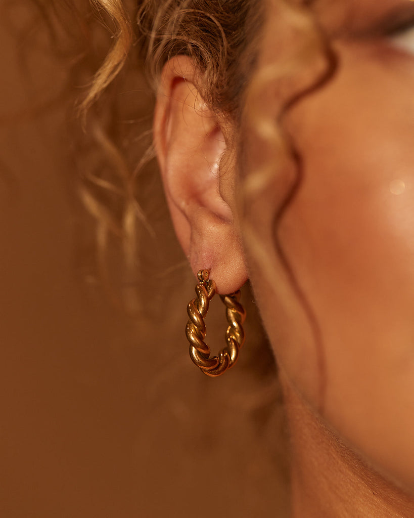 SOL HOOPS (GOLD) - Earrings