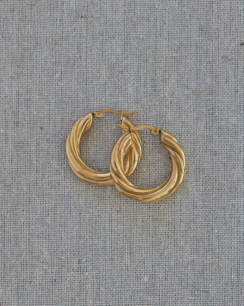 RHEA HOOPS (GOLD) - Earrings