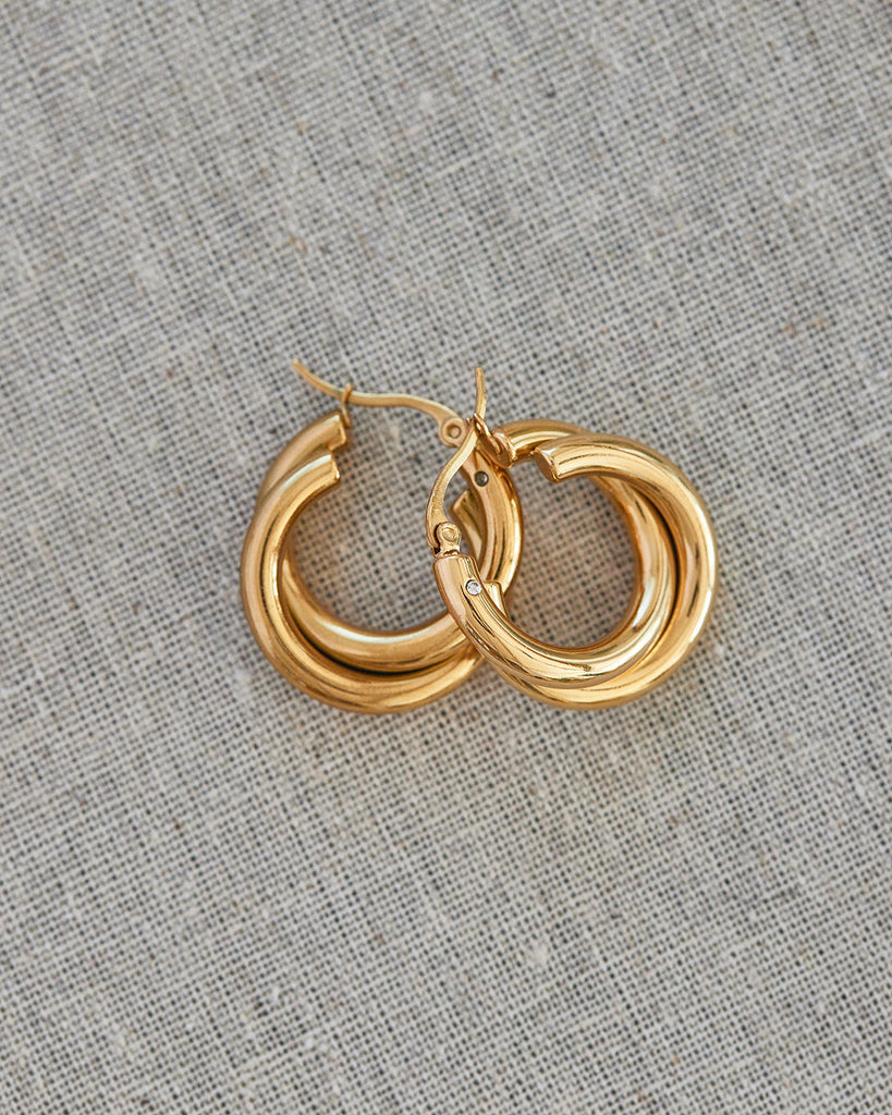 QUASAR HOOPS (GOLD) - Earrings