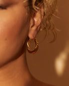 RHEA HOOPS (GOLD) - Earrings