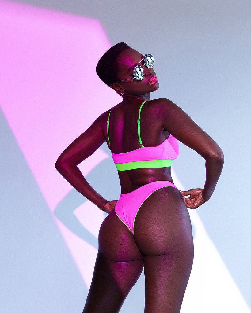 Venus Neon Bikini Top (Reversible)